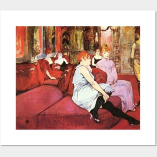 Henri de Toulouse Lautrec- In the Salon of Rue des Moulins Posters and Art